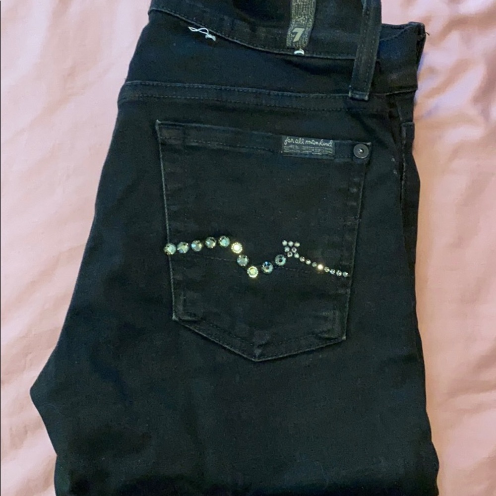 7 For All Mankind Studded Pocket Jeans